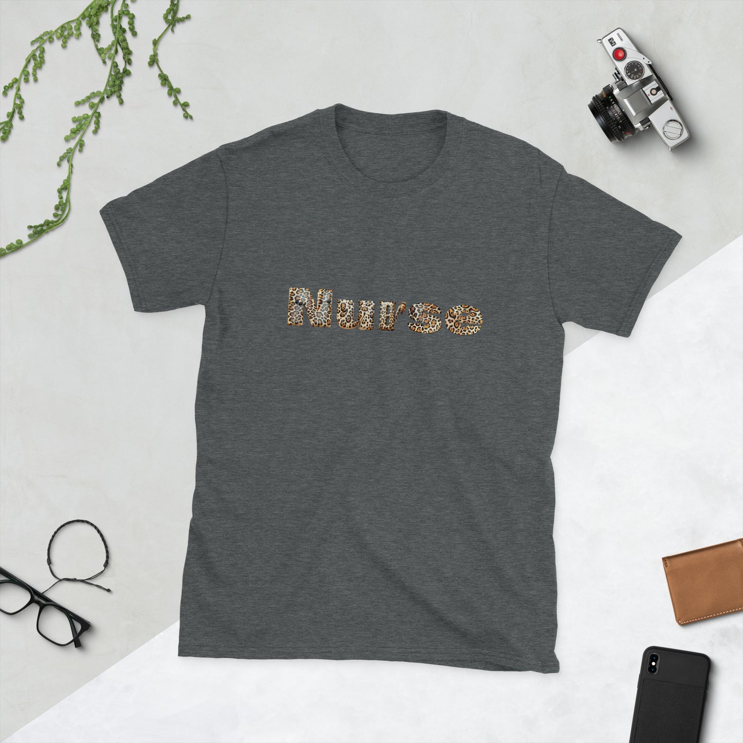 Nurse Leopard Short-Sleeve Unisex T-Shirt