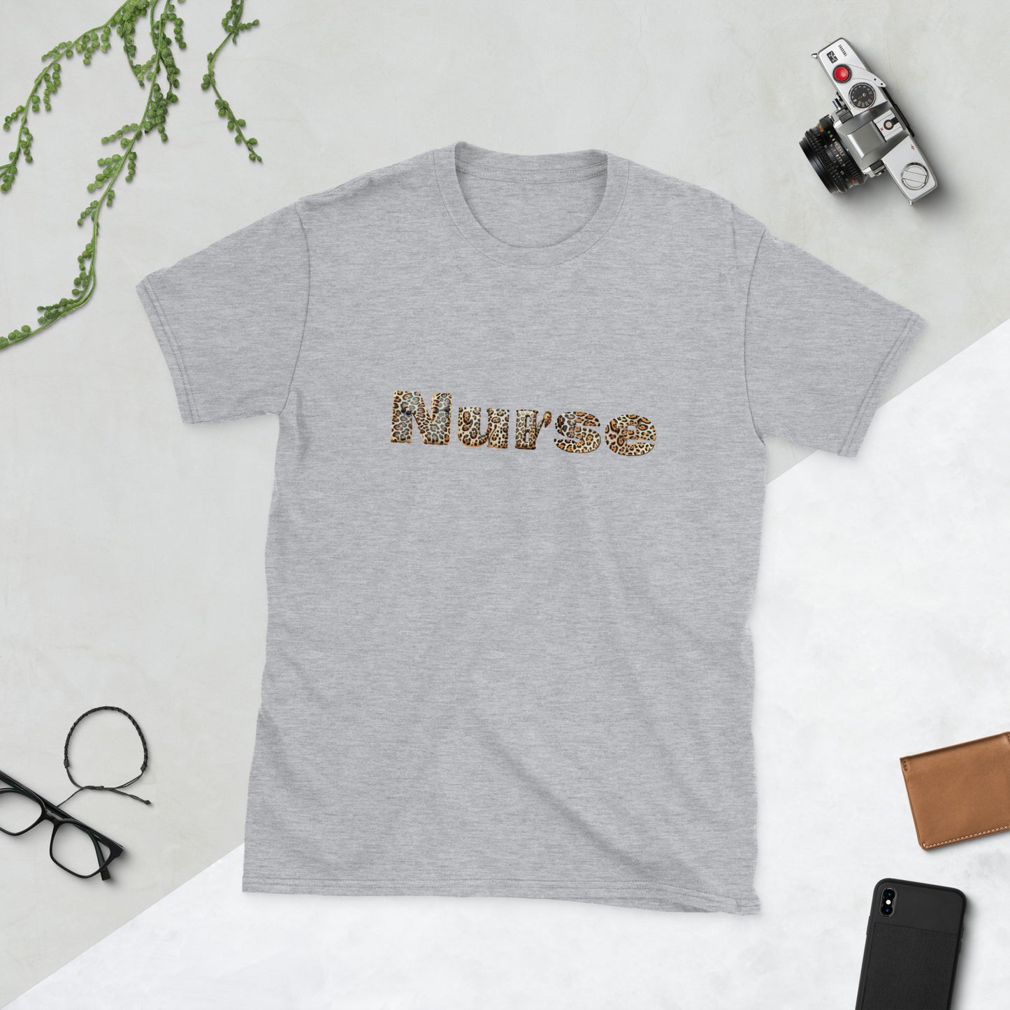 Nurse Leopard Short-Sleeve Unisex T-Shirt