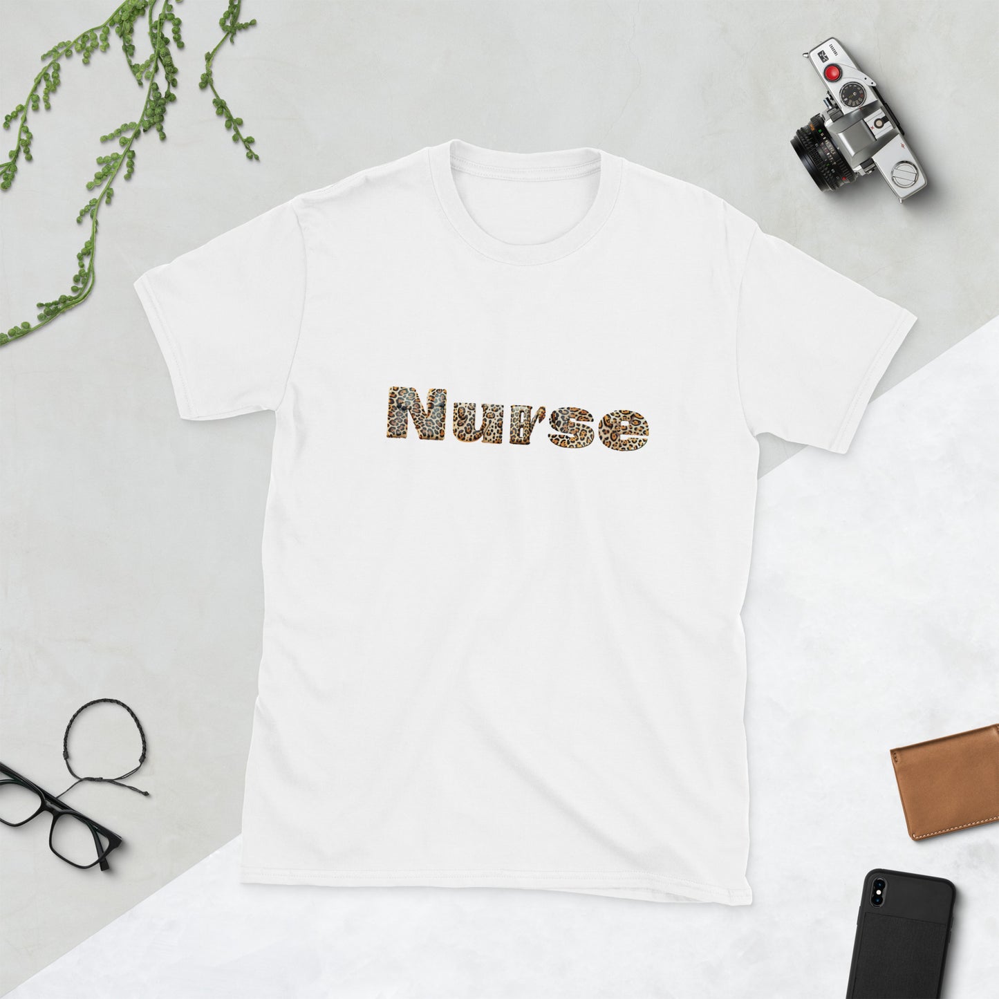 Nurse Leopard Short-Sleeve Unisex T-Shirt
