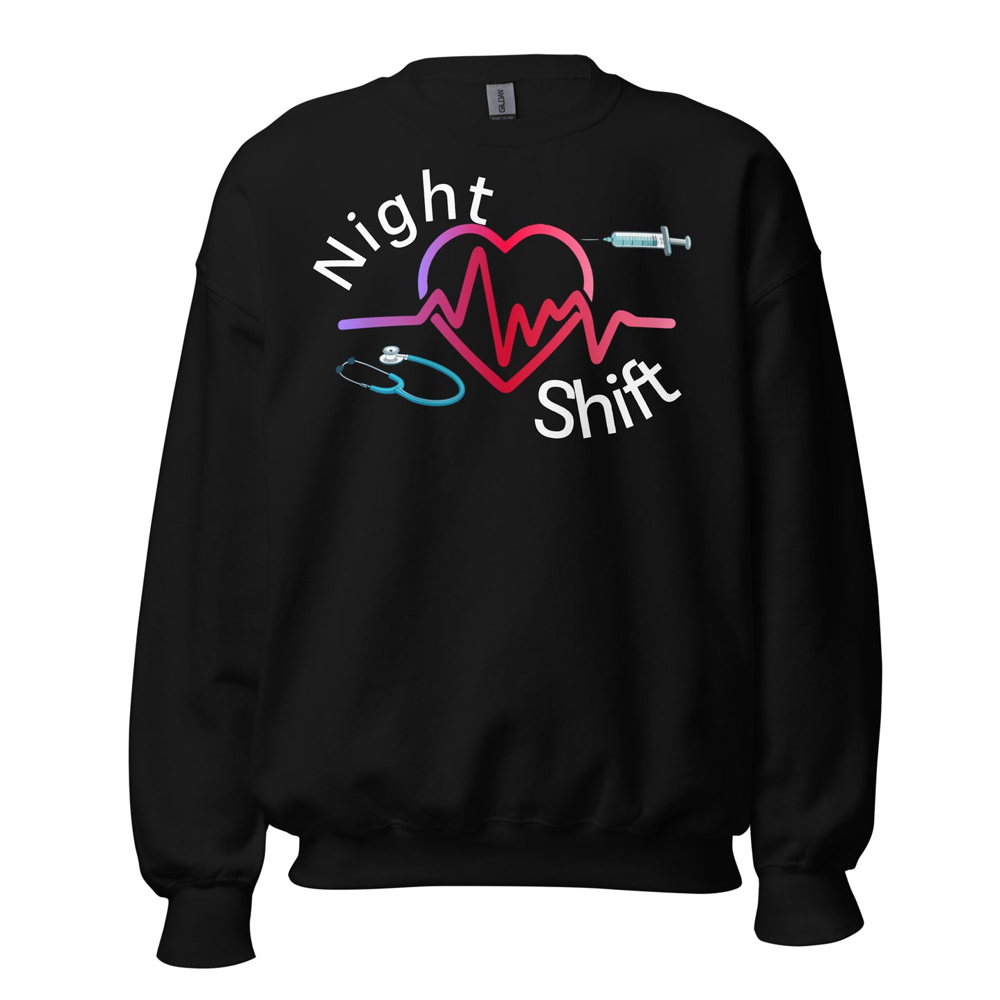 Heart Night Shift Nurse Sweatshirt