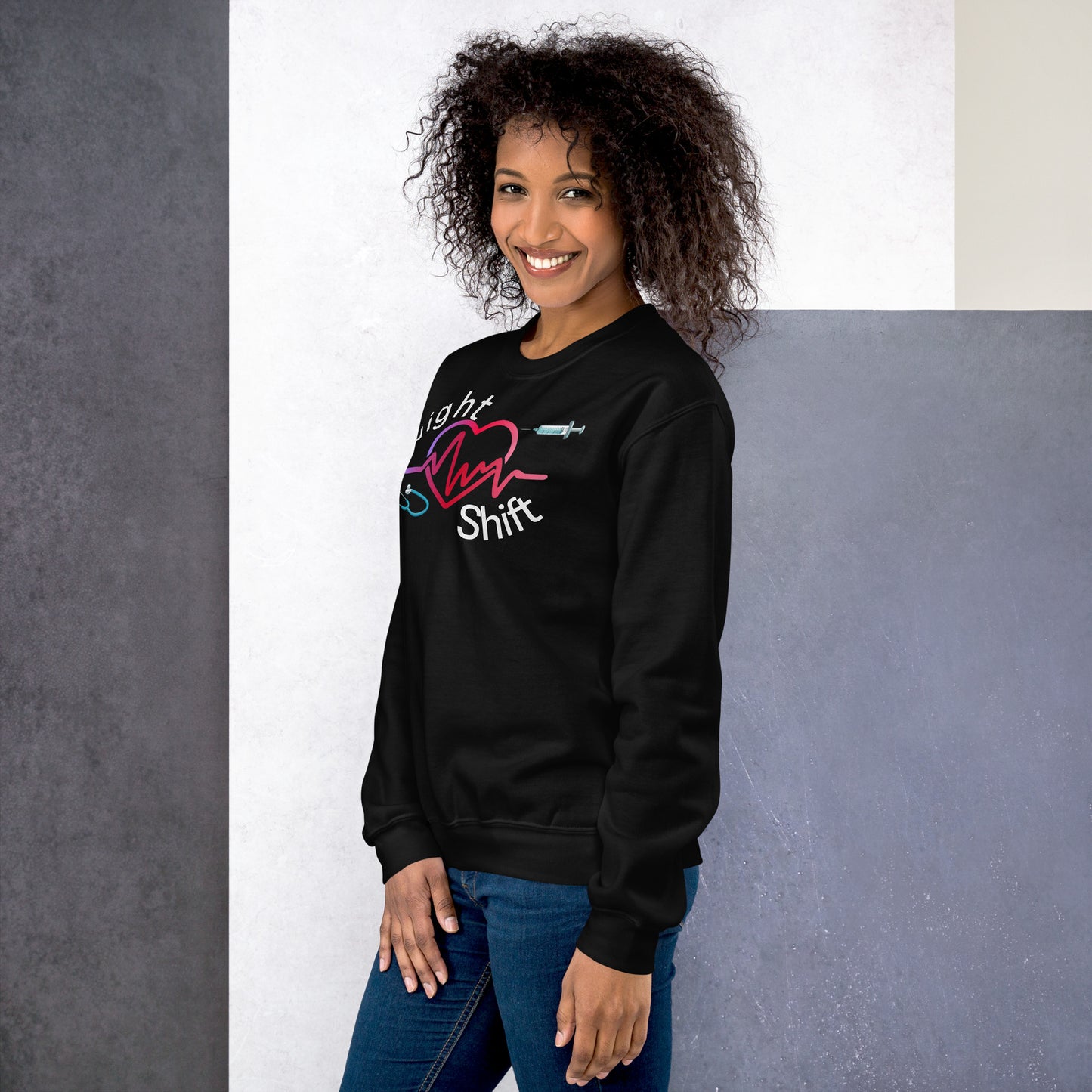 Heart Night Shift Nurse Sweatshirt