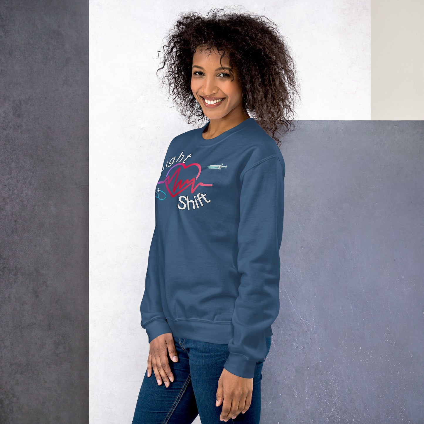 Heart Night Shift Nurse Sweatshirt