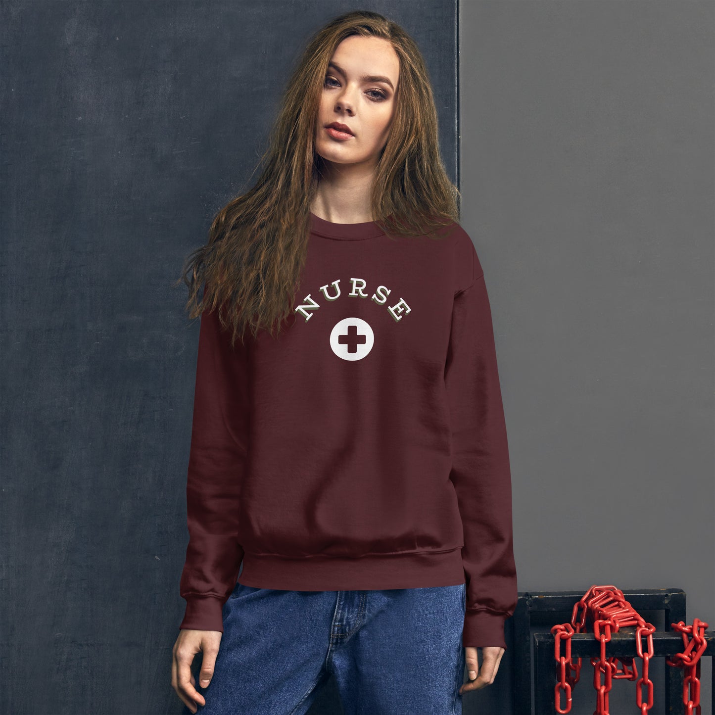 Nurse Cross Sweatshirt