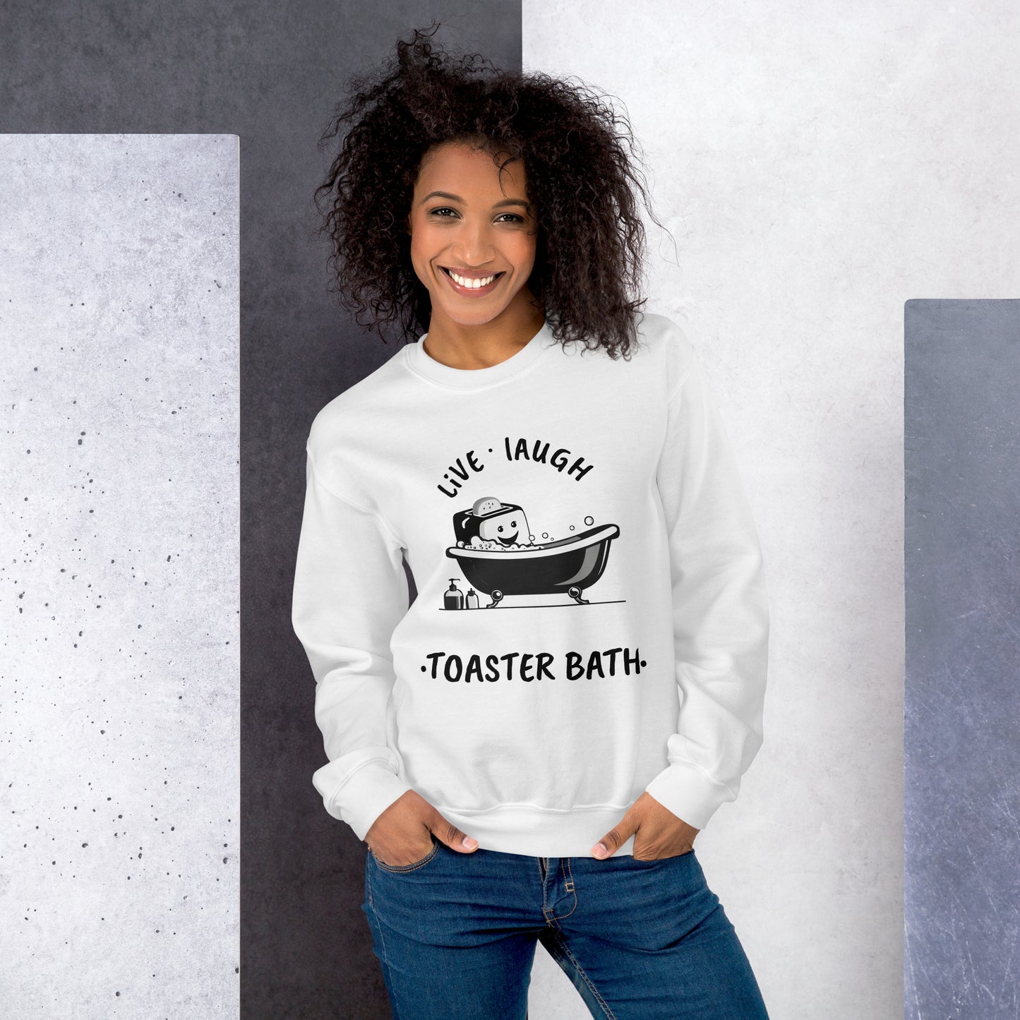 LIVE LAUGH TOASTER BATH