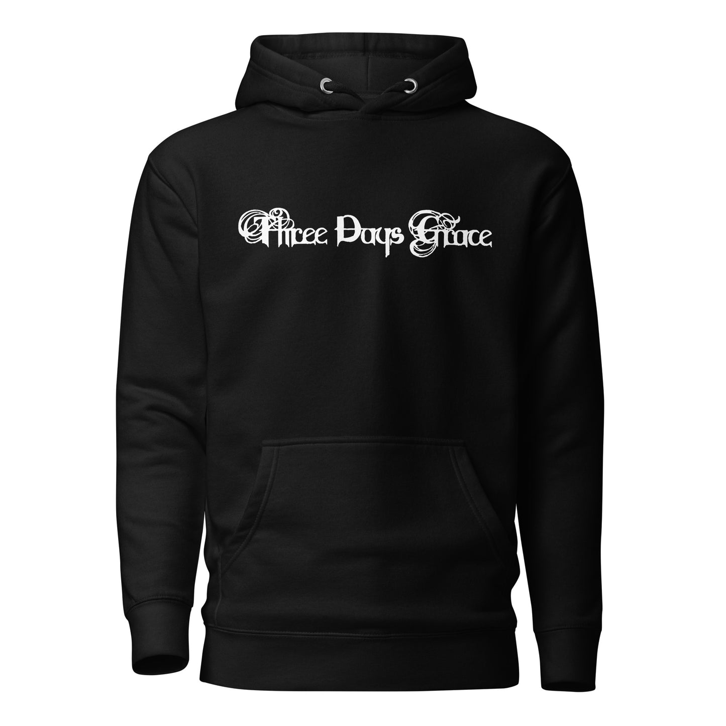 3 Days Grace White Text Hoodie