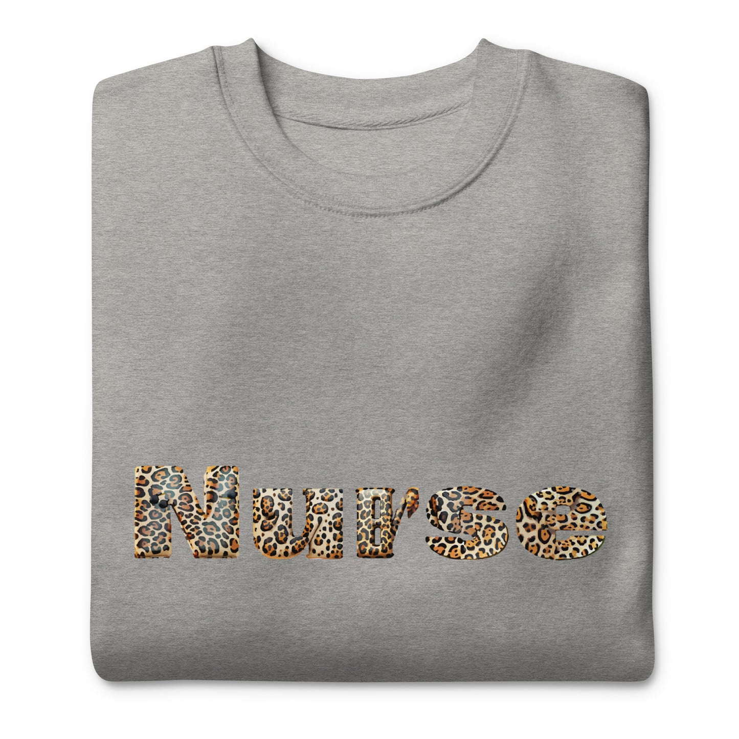 Nurse Leopard Premium Sweatshirt