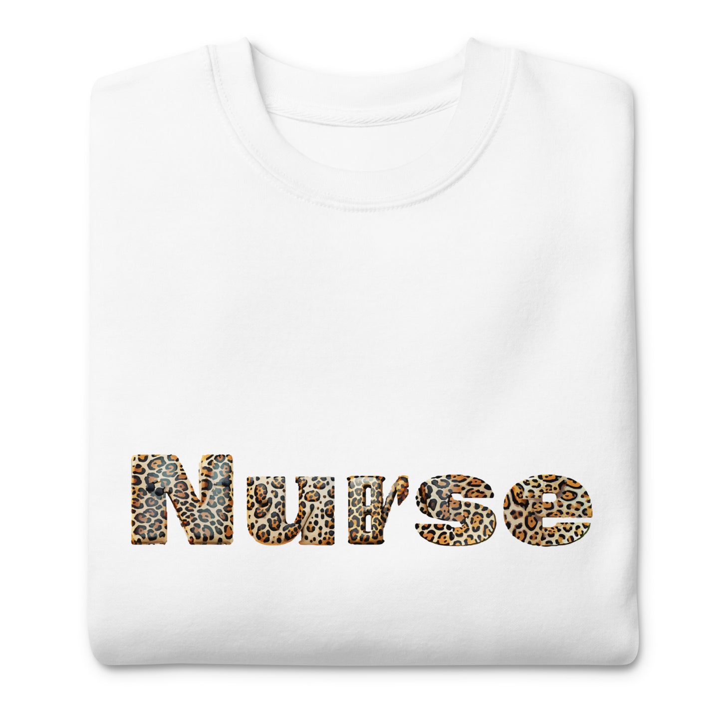 Nurse Leopard Premium Sweatshirt