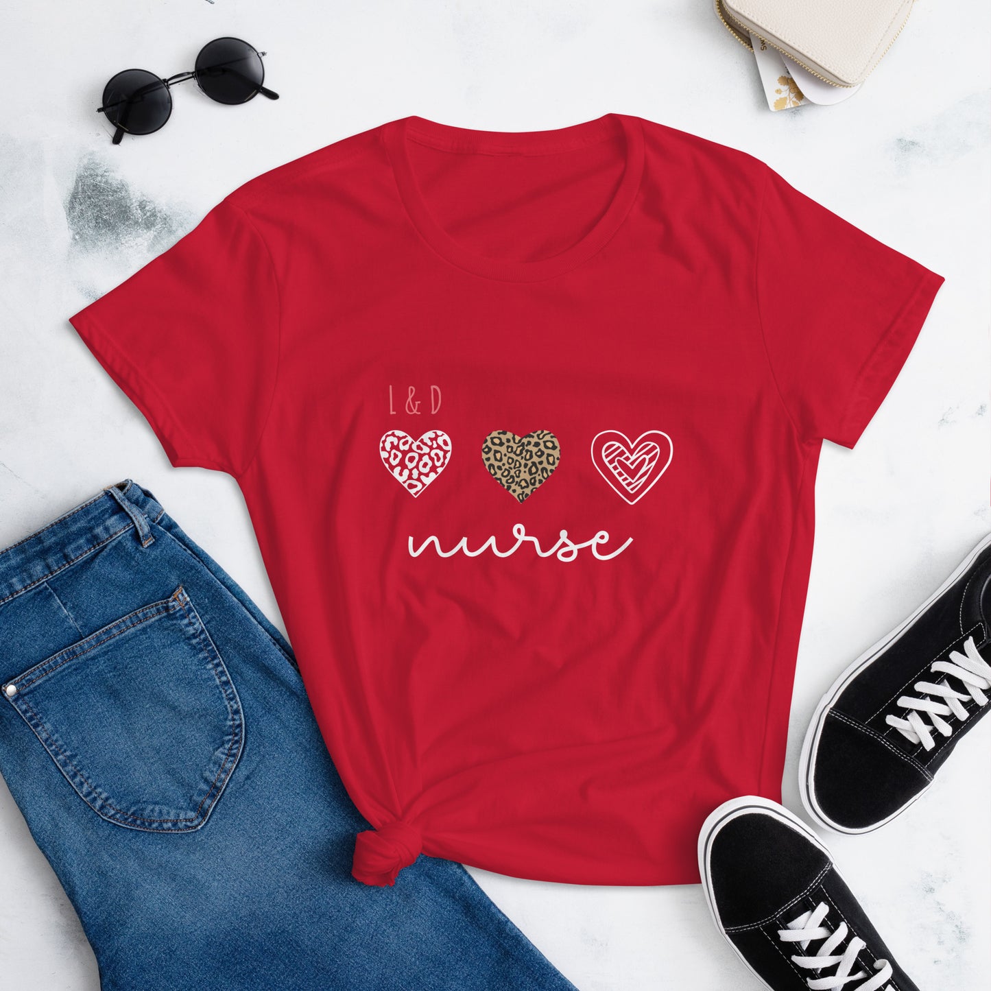L&D Heart Nurse Short Sleeve T-shirt