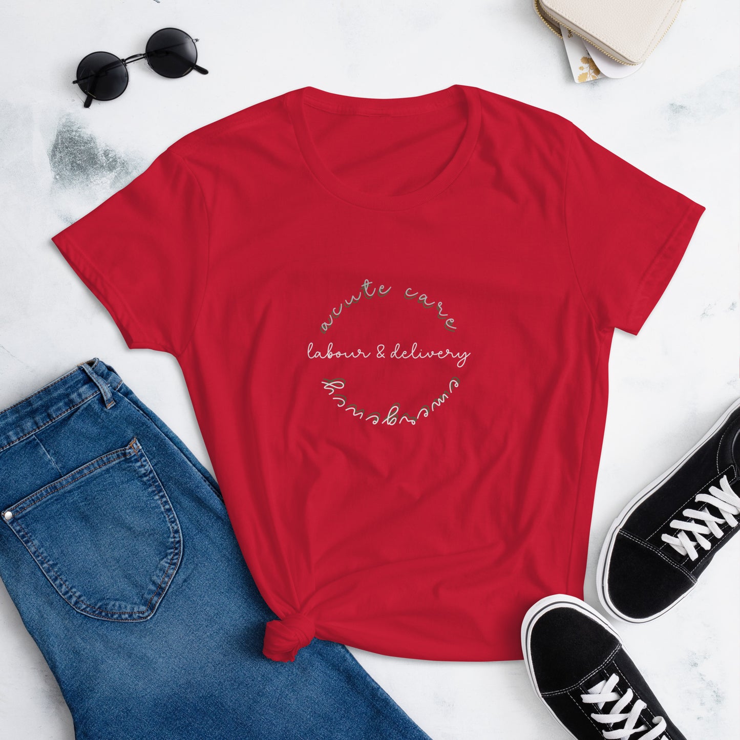 Women's Acute/L&D,Emergency Nurse Short Sleeve T-shirt