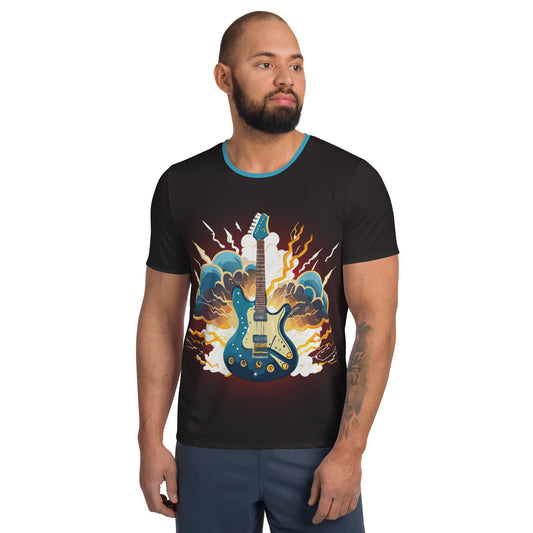 Guitar Men's Athletic T-shirt