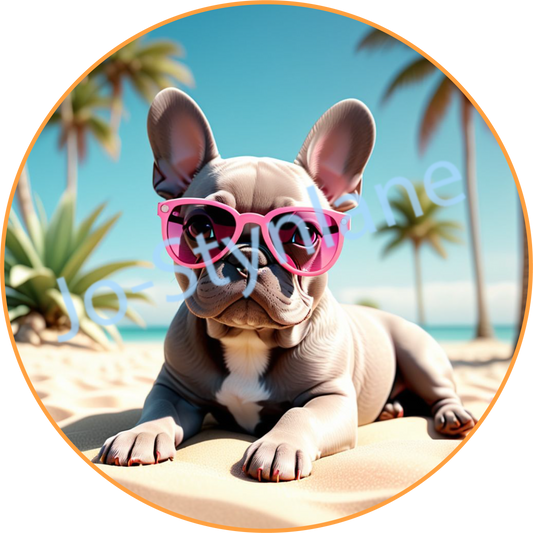 Beach Frenchie T-Shirt