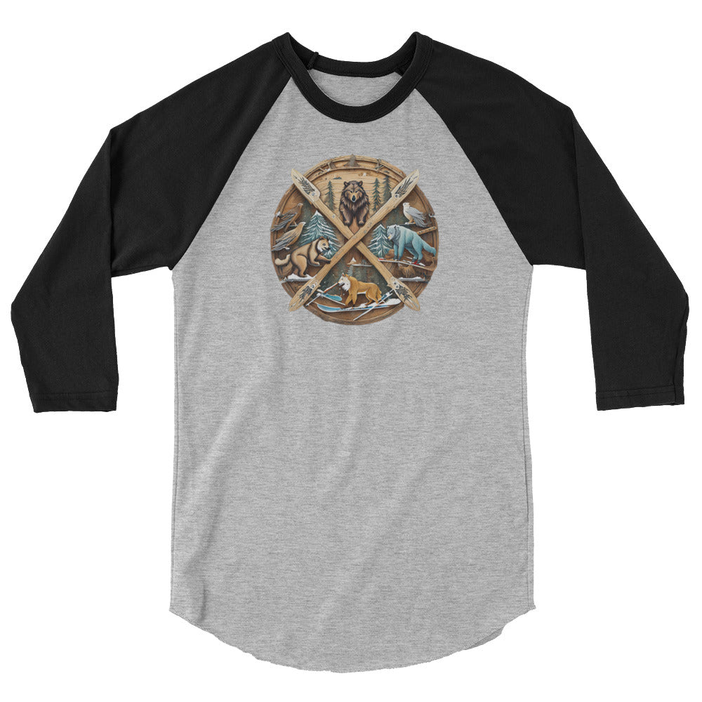 Viking 3/4 sleeve raglan shirt