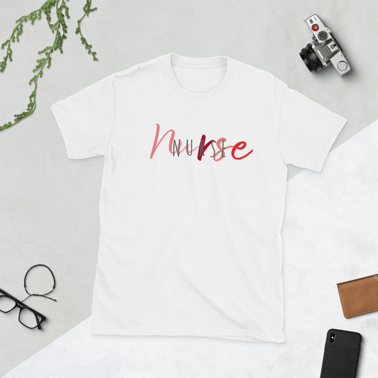 Double Nurse Pattern Short Sleeve Unisex T-Shirt