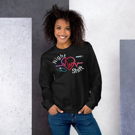 Heart Night Shift Nurse Sweatshirt