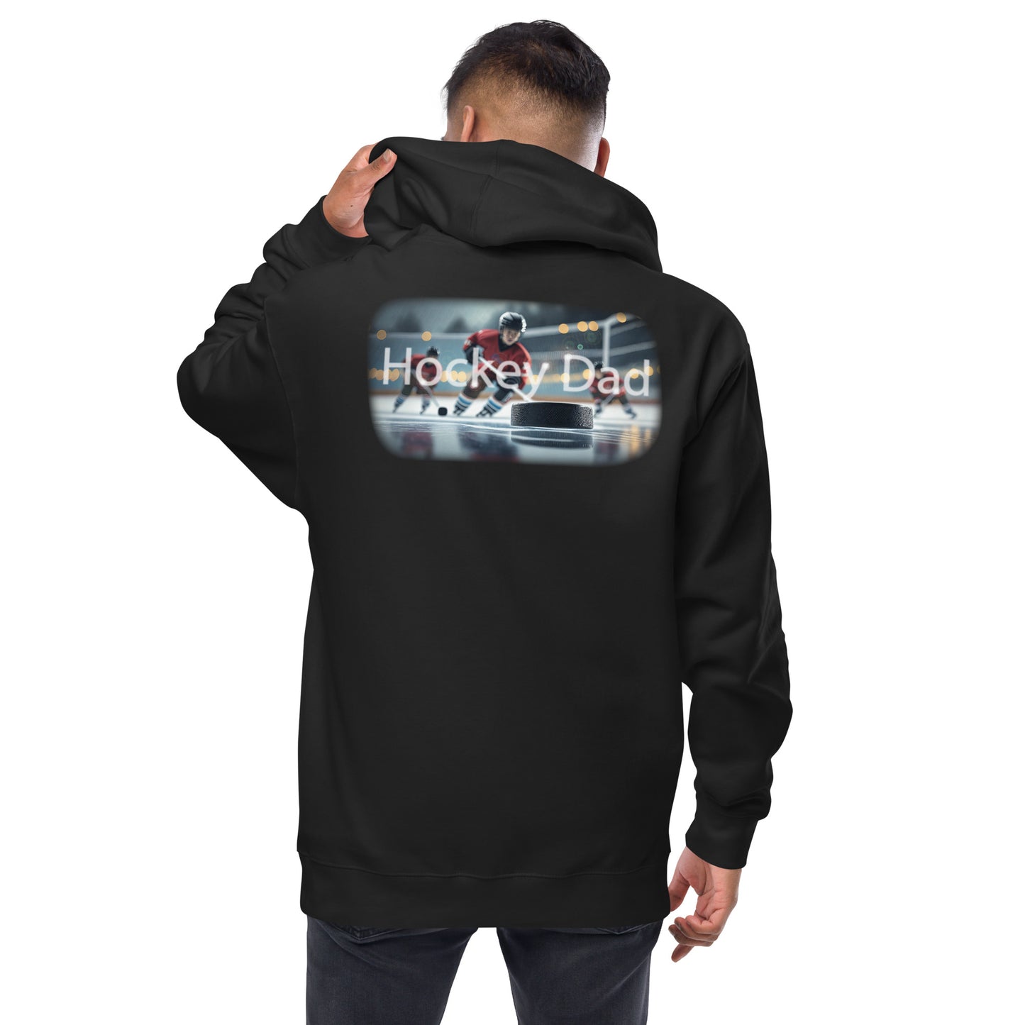 Hockey Dad fleece zip up hoodie