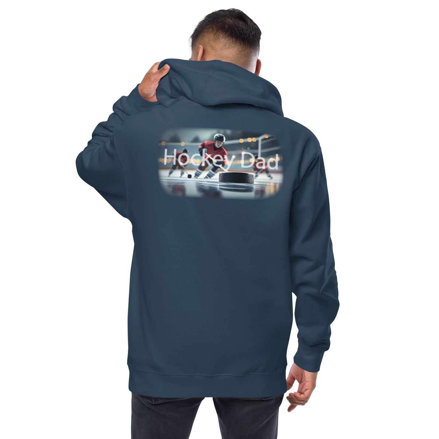 Hockey Dad fleece zip up hoodie