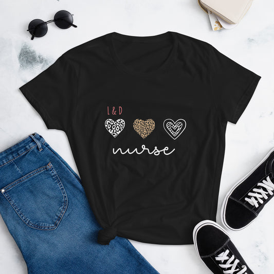 L&D Heart Nurse Short Sleeve T-shirt