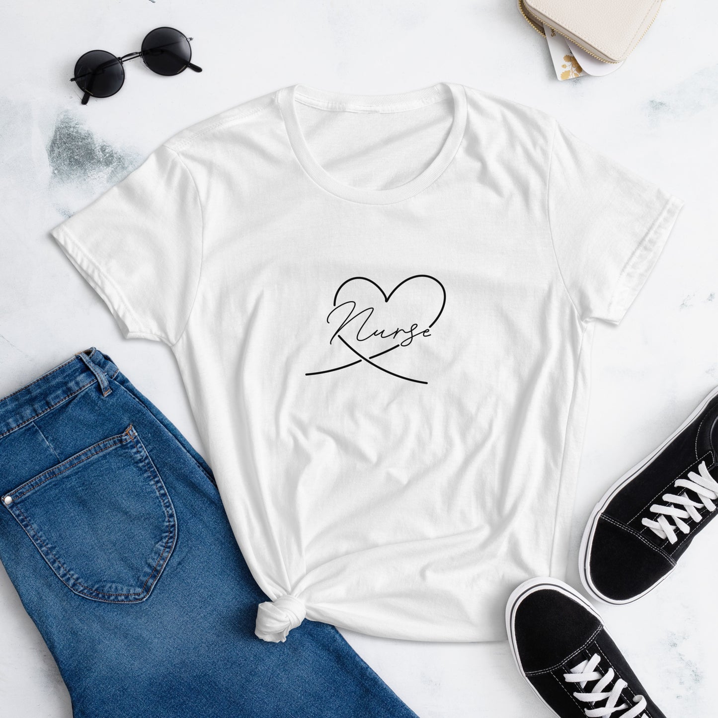 Nurse Heart Short Sleeve T-shirt